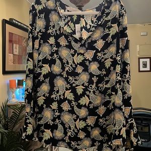 Brand New Beautiful Colorful  Loft Top! Size Large